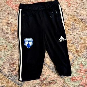 Adidas Kids Black Track Capri Pants